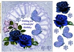 Bleu Butterflie Kisses
