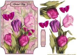 Special Day Tulips and Butterflies