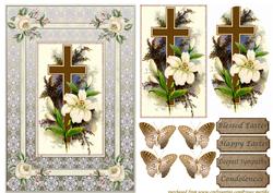 Easter Cross in Grey/sympathy