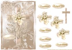 Pearl Cross Sympathy/easter -