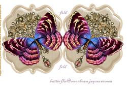 Shaped Card Buterflie Jewel
