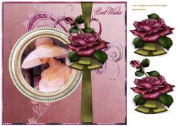 Antique Roses Vintage Lady