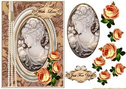 Brown Peach Cameo Beauty