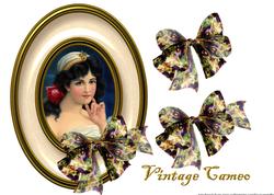Vintage Lady Cameo