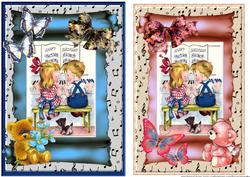 Vintage Music Birthday Boy & Girl