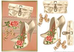 Beautiful Satin Shoes and Roses