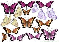 3 D Decoupage Butterflies