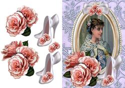 Vintage Lady with Roses