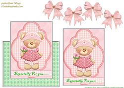 Cute Bear Frannie Over the Edge