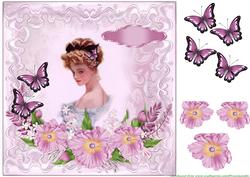 Lovely Vintage Lady in Pink