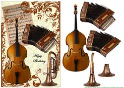 Music Male Card Vintage