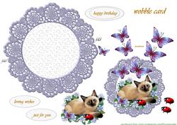 Wobblecard Cute Cat