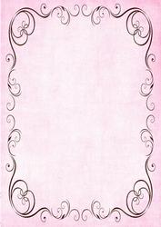 Vintage Background Pink & Swirls