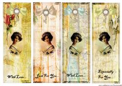 Vintage Lady Bookmarks