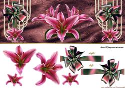 Stargazer Lillies Large Dl Card