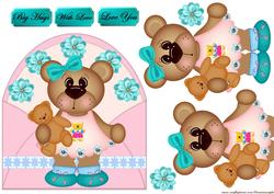 Cute Bear Envelop Love You
