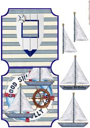 Over the Edge Nautic Male Card
