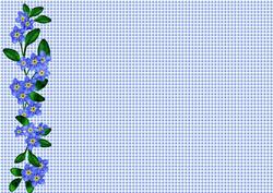 Forget Me Nots A4 Background
