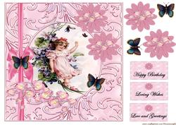 Vintage Girl in Pink