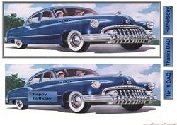 Large Dl Card Vintage Car