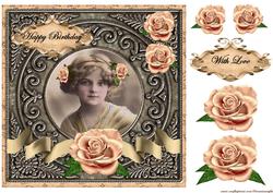 Vintage Beauty in Peach