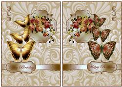 Quick Cards Roses and Butterflies