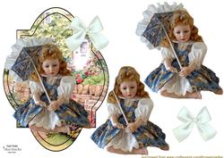 Topper Rose Cottage & Doll