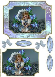 Beautiful Doll in Bright Bleu