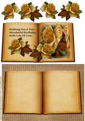 Vintage Book Antique Roses