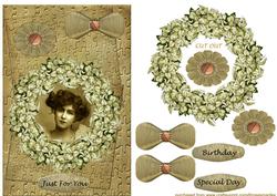 Steampunk Vintage Lady in Sepia