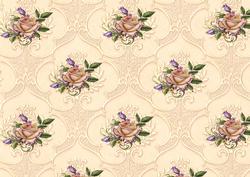 A4 Heritage Roses Background