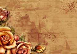 Vintage Roses Steampunka4 Background