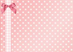 A4 Girl Pink Bow Background