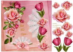 Lace Fan and Romantic Roses