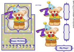 Happy Birthday Age 7 Clown