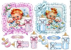 Vintage New Baby Boy & Baby Girl