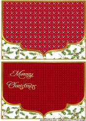 Background Topper Christmas Envelop Scallop