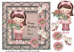 Birthday Cute Girl