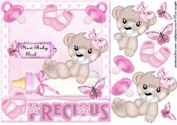 Precious New Baby Girl in Pink