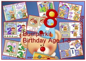 Bumperkit Birthday Age 1-8 Clowns