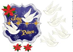 Peace and Joy White Doves