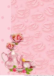 A4 Backing Paper Tea Time 3