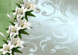 A4 Background Vintage Lilie 1