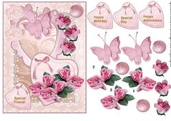Pink Special Roses and Hearts