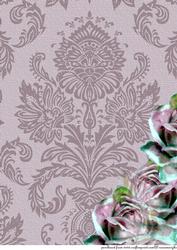 A4 Vintage Roses Background Lavender