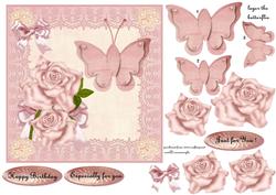Lace,roses,butterflie