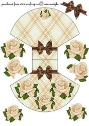 Wobble Card Yvory Roses