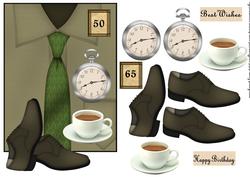 Birthday 50 & 65 Age Male Card