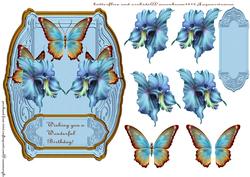 Butterflie Beauty Wonderful Birthday