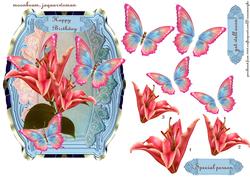 Butterflie Beauty Happy Birthday